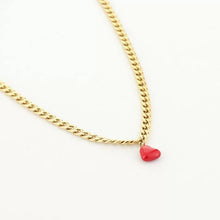 Load image into Gallery viewer, Rode Hartje Ketting - Verschillende Kleuren
