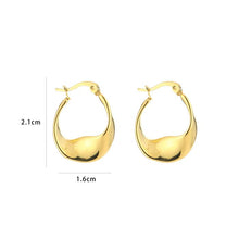 Load image into Gallery viewer, Waved hoops oorbellen - Verschillende Kleuren
