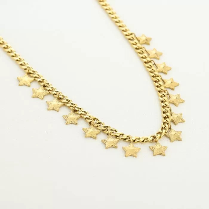 Charms ketting stars - Verschillende Kleuren