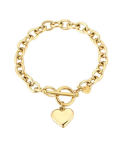 Load image into Gallery viewer, Hart Armband Goud
