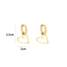 Afbeelding in Gallery-weergave laden, Hart Oorbellen Goud
