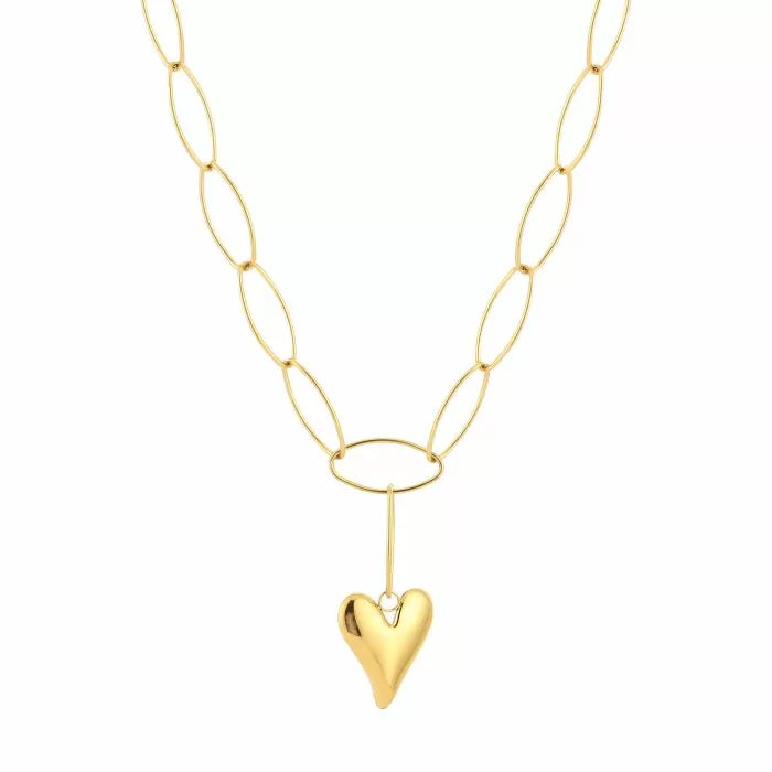 XL hart ketting Goud