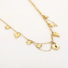 Load image into Gallery viewer, Love Ketting Hartjes Bedels
