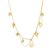 Load image into Gallery viewer, Love Ketting Hartjes Bedels
