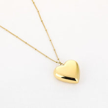 Load image into Gallery viewer, Lange ketting 80 cm met XL hart bedel
