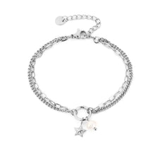 Afbeelding in Gallery-weergave laden, Dubbele Armband Met Ster Bedel
