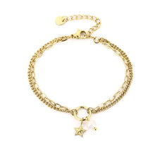 Afbeelding in Gallery-weergave laden, Dubbele Armband Met Ster Bedel
