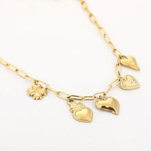 Load image into Gallery viewer, Hartjes bedels ketting - Verschillende Kleuren
