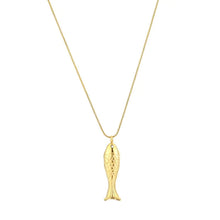 Load image into Gallery viewer, Ketting met visje goud
