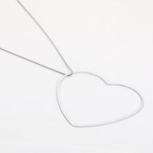 Afbeelding in Gallery-weergave laden, 80 CM Lange Ketting met XL Hart - Verschillende Kleuren
