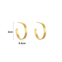 Load image into Gallery viewer, Flat hoops 3 CM - Klein
