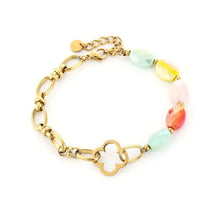 Load image into Gallery viewer, Natuur stenen met schakels armband - Verschillende Kleuren
