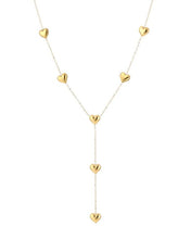 Load image into Gallery viewer, Y Ketting met Hartjes Goud
