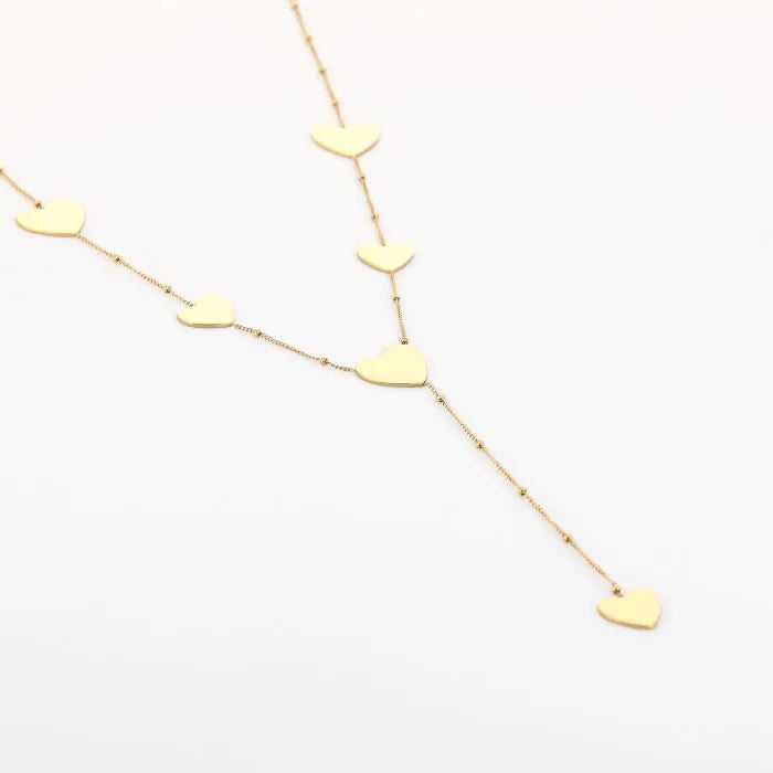 Y ketting met harten - Verschillende Kleuren