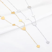 Afbeelding in Gallery-weergave laden, Y ketting met harten - Verschillende Kleuren
