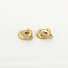 Afbeelding in Gallery-weergave laden, Chique Party Creolen Oorbellen Hoops Strass
