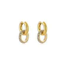 Afbeelding in Gallery-weergave laden, Chique Party Creolen Oorbellen Hoops Strass

