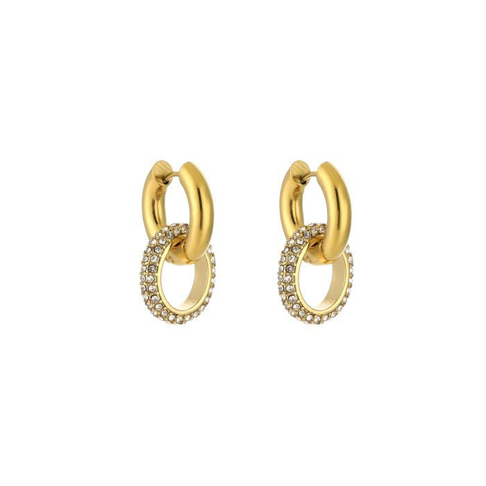 Chique Party Creolen Oorbellen Hoops Strass