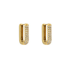 Afbeelding in Gallery-weergave laden, Chique Party Oorbellen Hoops Strass

