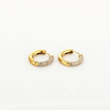 Afbeelding in Gallery-weergave laden, Chique Party Creolen Oorbellen Hoops Strass
