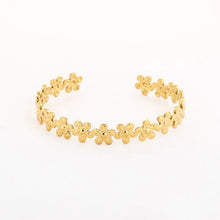 Load image into Gallery viewer, Bloemetjes Bangle Armband- Verschillende Kleuren
