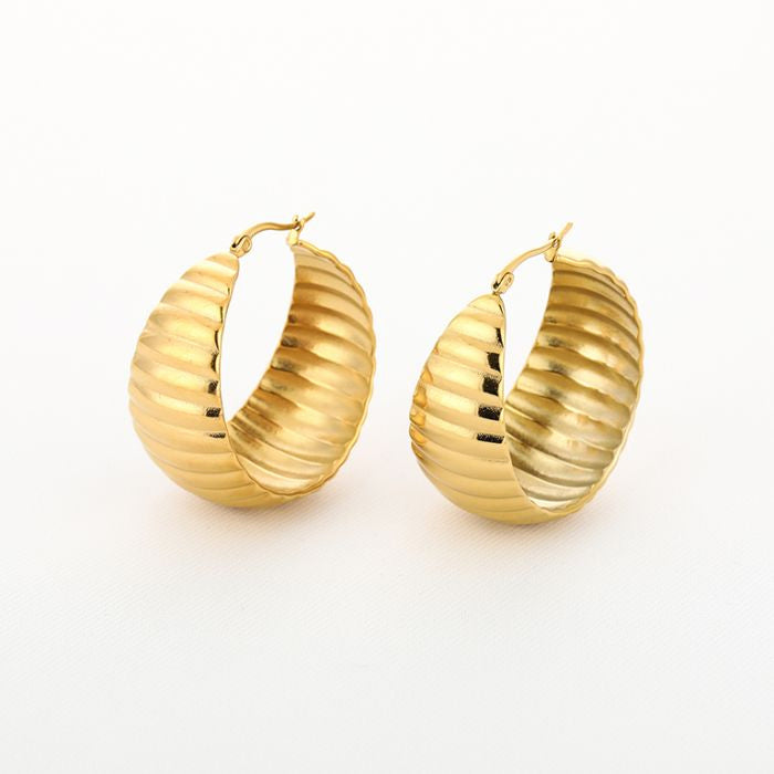 Chique Hoop Oorbellen M / Creolen - Verschillende Kleuren