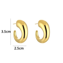 Load image into Gallery viewer, Chique halve hoops
