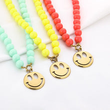 Afbeelding in Gallery-weergave laden, Kralen Ketting met Happy Face - Verschillende Kleuren
