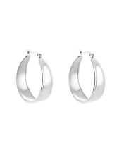 Afbeelding in Gallery-weergave laden, Platte hoop oorbellen 30MM - Verschillende Kleuren
