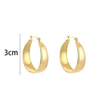 Afbeelding in Gallery-weergave laden, Platte hoop oorbellen 30MM - Verschillende Kleuren
