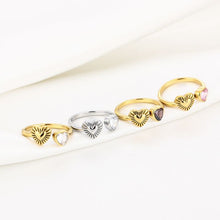 Load image into Gallery viewer, Hartjes Ring met Zirkonia - Verschillende Kleuren

