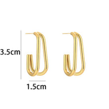 Afbeelding in Gallery-weergave laden, Druppel Oorbellen Hoops- Verschillende Kleuren
