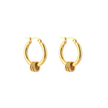 Afbeelding in Gallery-weergave laden, Hoop Oorbellen met Ringetjes
