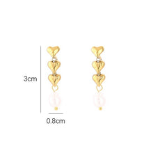 Afbeelding in Gallery-weergave laden, Hartjes Oorbellen met Parel
