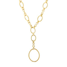 Afbeelding in Gallery-weergave laden, Y Ketting met Cirkels Goud
