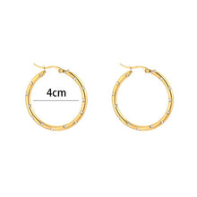 Load image into Gallery viewer, 40MM Hoops met Strass Zirkonia - Verschillende Kleuren
