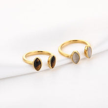 Afbeelding in Gallery-weergave laden, Ring met natuursteen - Verschillende Kleuren
