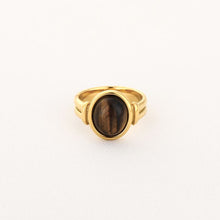 Load image into Gallery viewer, Natuursteen Ring Bruin
