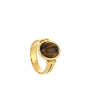 Load image into Gallery viewer, Natuursteen Ring Bruin
