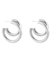 Load image into Gallery viewer, Dubelle hoops oorbellen - Verschillende kleuren
