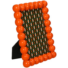 Load image into Gallery viewer, Fotolijst kralen polyresin oranje 10x15cm
