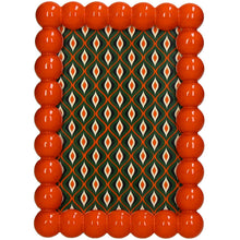 Load image into Gallery viewer, Fotolijst kralen polyresin oranje 10x15cm

