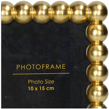 Load image into Gallery viewer, Fotolijst kralen polyresin Goud 10x15cm

