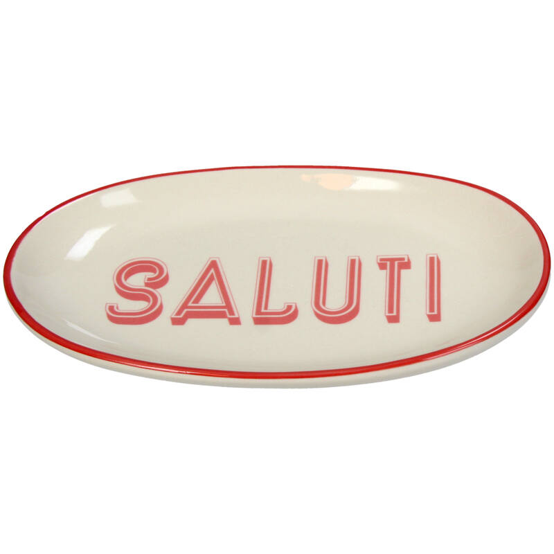 Bord Ovaal Saluti Wit