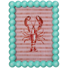 Load image into Gallery viewer, Fotolijst Kralen Polyresin Turquoise 13x18cm
