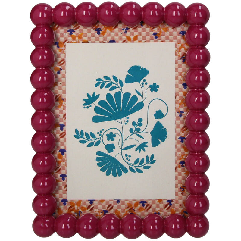 Fotolijst Kralen Polyresin Paars 13x18cm