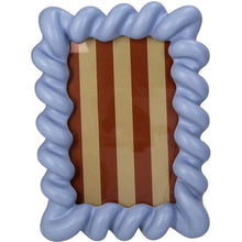 Afbeelding in Gallery-weergave laden, Fotolijst kralen polyresin Blauw 10x15cm
