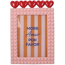 Load image into Gallery viewer, Fotolijst Hart Polyresin Roze 13x18cm
