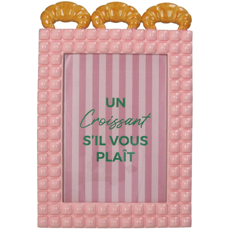 Fotolijst Croissant Polyresin Roze 13x18cm