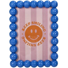 Load image into Gallery viewer, Fotolijst Smiley Polyresin Blauw 10x15cm
